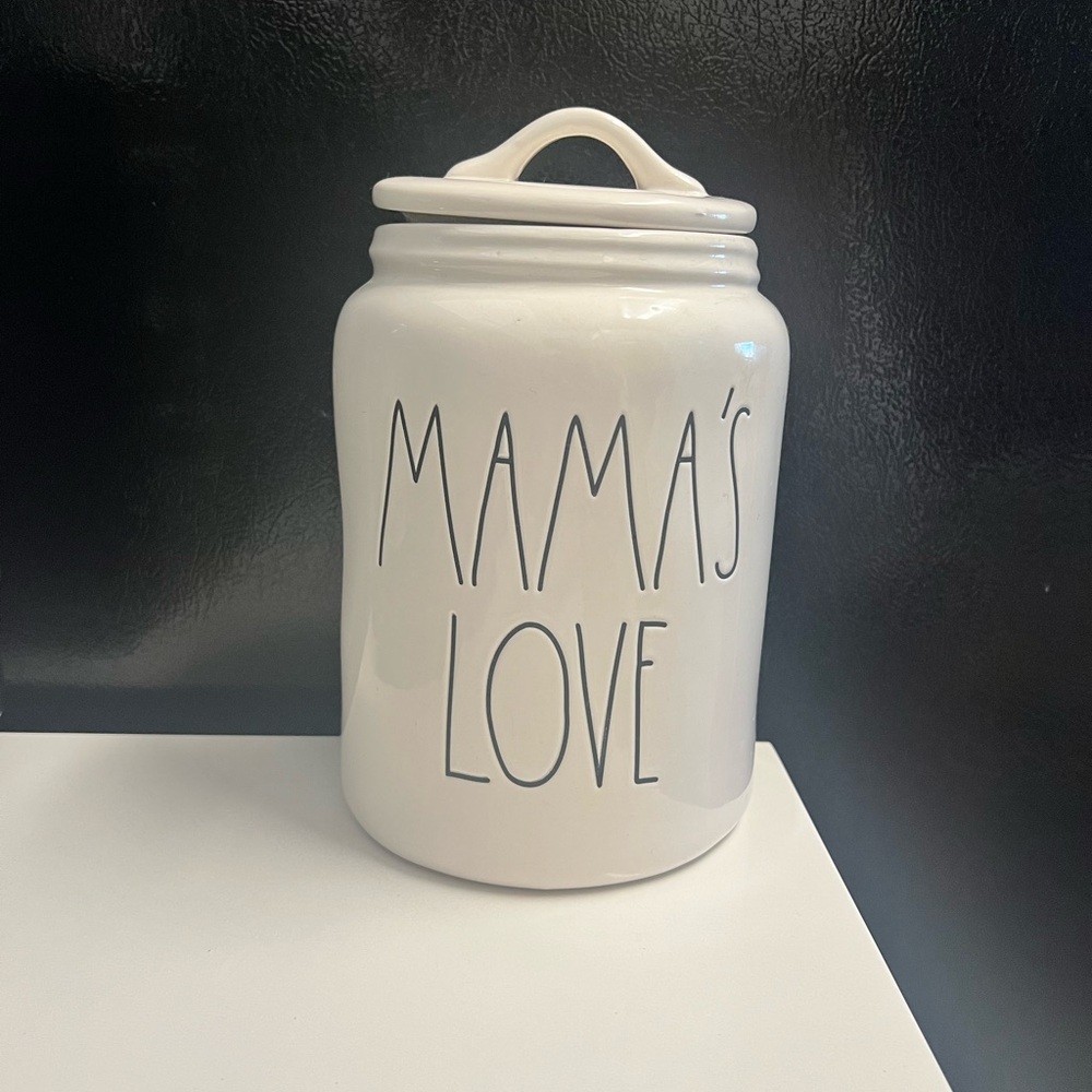 Rae Dunn White 'Mama's Love' Canister